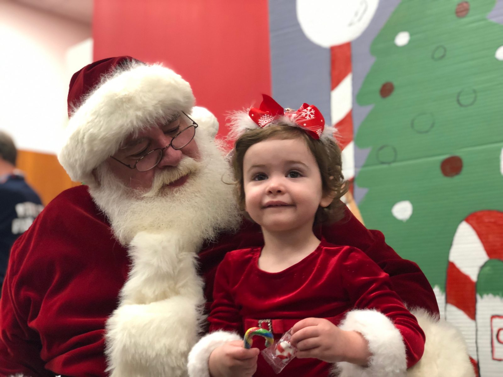 a toddlers first santa